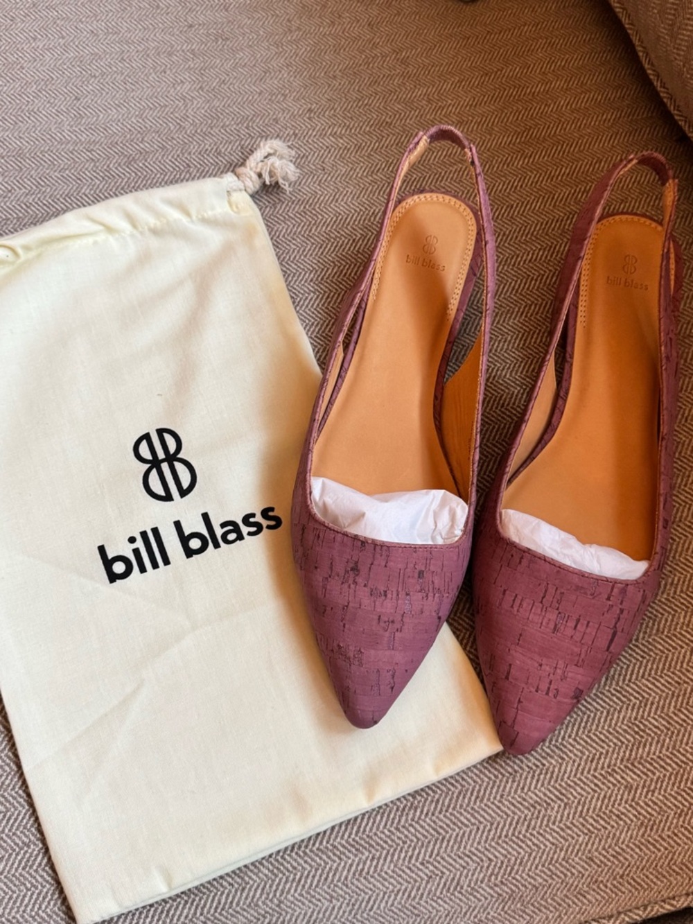 Bill Blass “Samara” Slingback Cork Pumps from
Anthropologie (Includes Dust Bag)